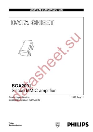 BGA2001 T/R datasheet  